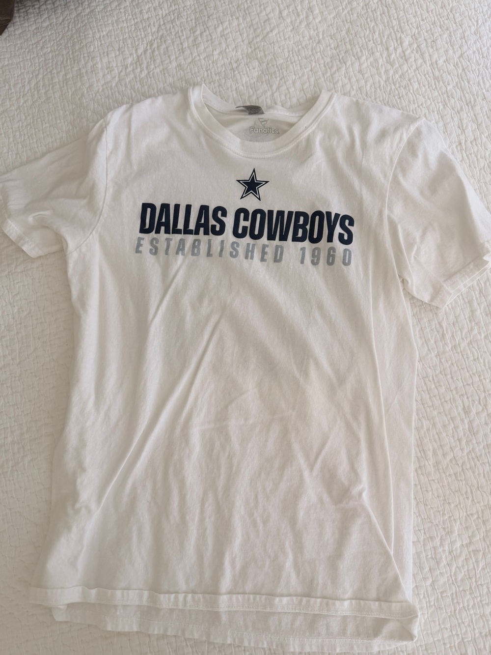 Dallas Cowboys White Logo Tee